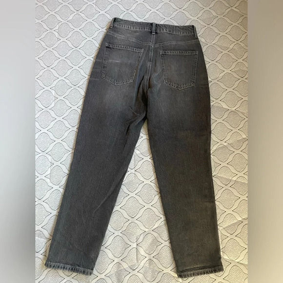 Dyndnm Claudia High Rise Mom Gray Distressed Jeans 29 - Picture 7 of 7